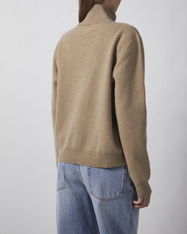 RÓHE Polotröja Zipped mouliné Camel 38