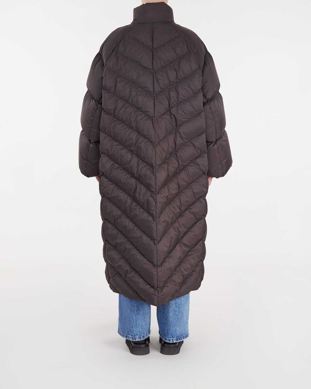 Khaite Farrow Puffer Mörkbrun S