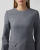 Malina Blus Athina Tailored Long Sleeve Grå 34