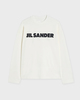 Jil Sander T-Shirt Logo Long Sleeve Porcelain M