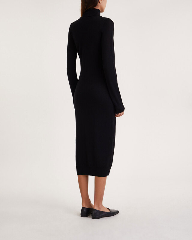 Filippa K Klänning Knit Turtleneck Svart XS