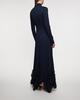 ROTATE Birger Christensen Klänning Chiffon Maxi Ruffle  Blå 34