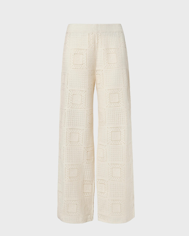 Malina Pants Aleya Wide Crochet Vanilla M