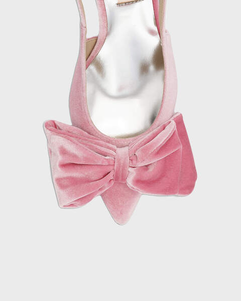 Heels Alima Velvet Rosa 2