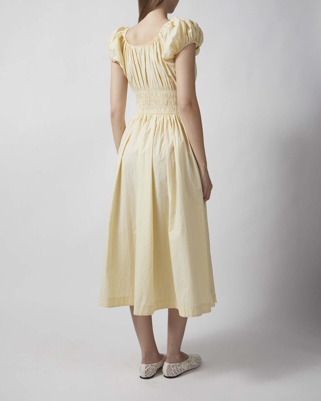 DÔEN Kjole Quinn Light yellow M