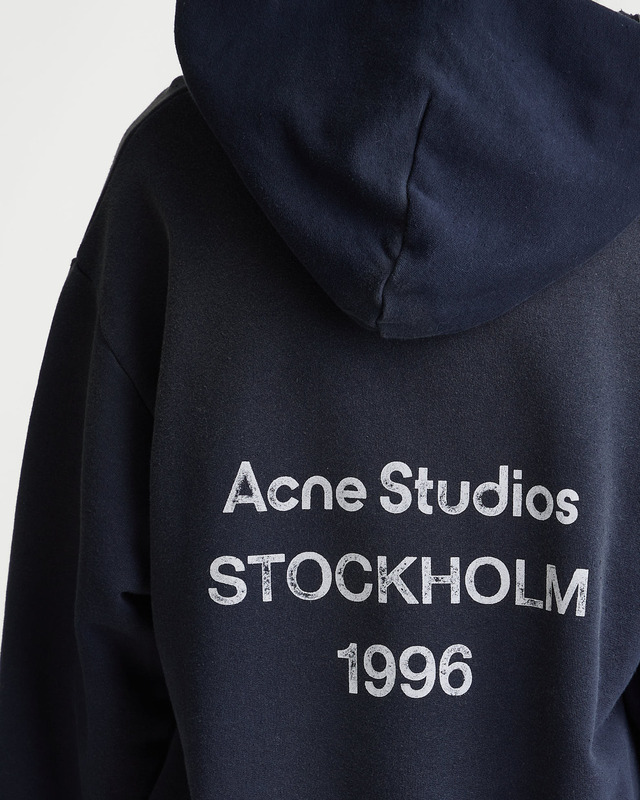 Acne Studios Tröja Hooded Logo Svart XS
