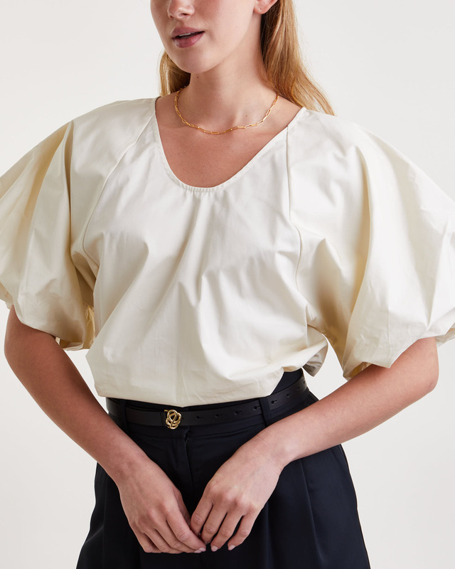 By Malene Birger Blouse Piamontia Pearl 42