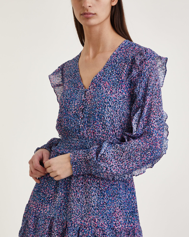 Dante6 Klänning Lively Ruffle Mini Multicolor 1 (XS)
