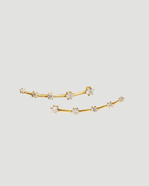 Earrings Five Dots Climber Guld ONESIZE 1