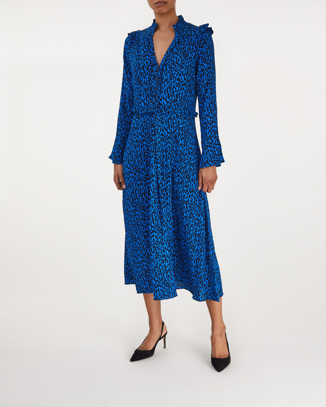 Zadig & Voltaire Klänning Rosier Crepe Leo Blå M