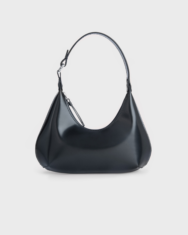 By Far Handbag Baby Amber Black Semi Patent Leather Svart ONESIZE