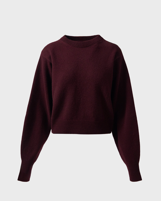 Wakakuu Icons Tröja Carbon Wool Cashmere Burgundy M