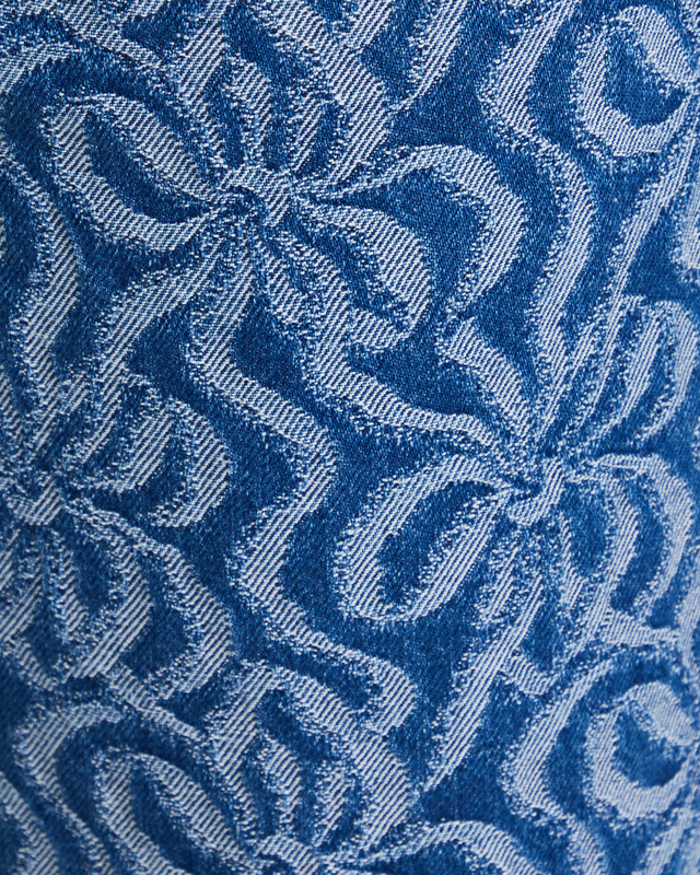 GANNI Jeans Jacquard Wide Denim Mid blue  31