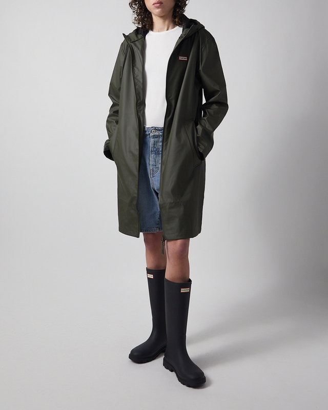 Hunter Coat Andrea PU Rain Mörkgrön XS