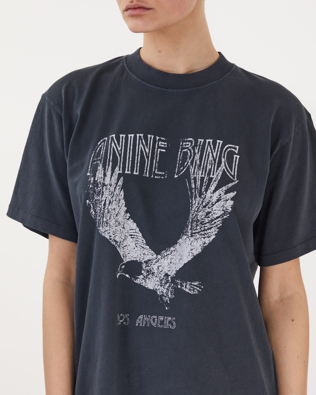 Anine Bing T-shirt Lili Tee Eagle  Svart XS