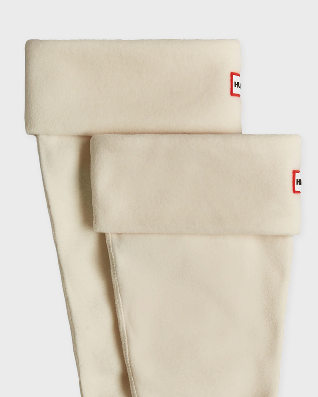 Hunter Socks Fleece Tall Boot White L