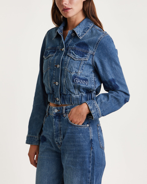 Jacka Patch Denim Bomber Denim 1