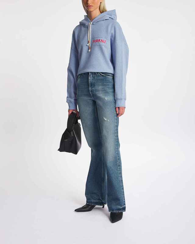 Marni Sweatshirt logo Ljusblå IT 40 (EUR 34)