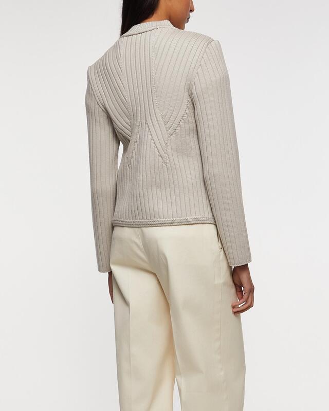 Moncler Kofta Padded Wool Ljusbeige M