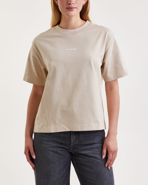 T-Shirt Cotton Logo  Beige 1