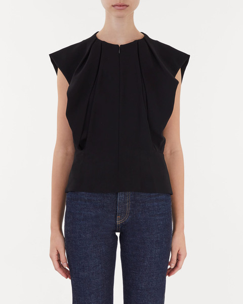 Top Matte Viscose Sleeveless Top Svart 1