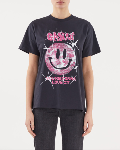 T-shirt smiley Grå 1