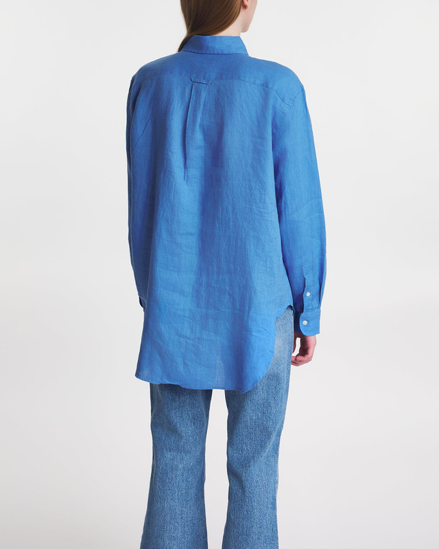 Polo Ralph Lauren Skjorta Wide Cropped Chambray Blå M