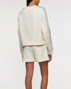 Moncler Sweatshirt Crochet Accent Cotton Natural M