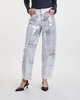 Ganni Jeans Foil Denim Stary White 30