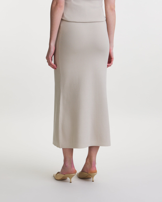 Wakakuu Icons Skirt Elle Milano Knit  Light sand XL