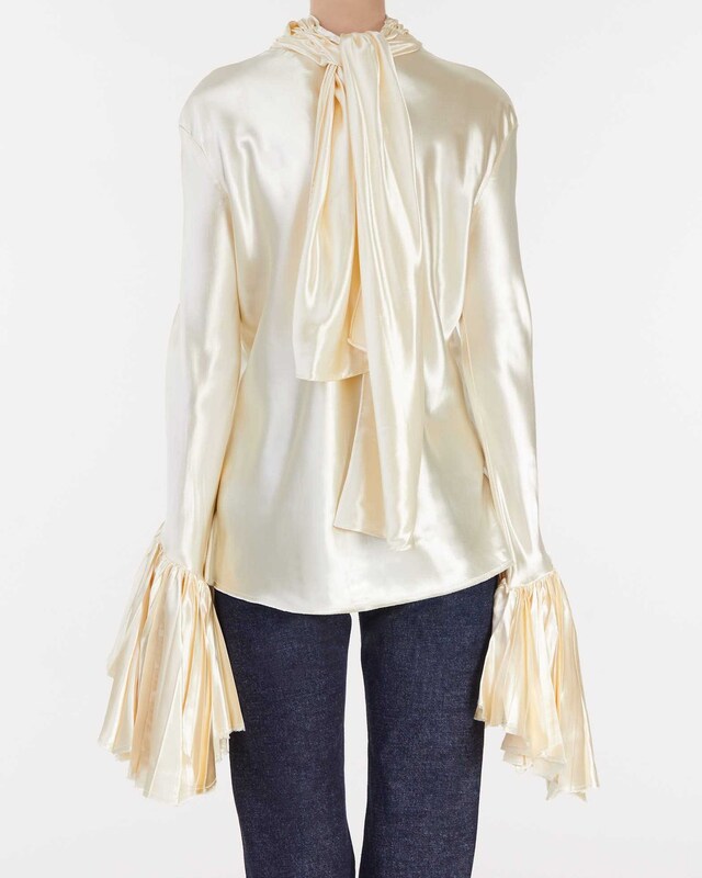 Khaite Amelia Blus Champagne M