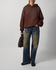 Acne Studios Hoodie Logo Chocolate XS-S