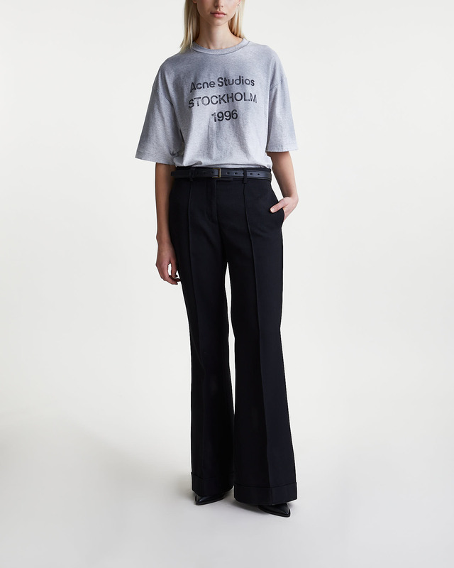 Acne Studios T-shirt Relaxed Logo Grey melange XXS