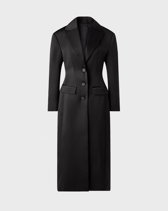 Malina Kåpe Gabriella Tailored Satin Svart 38