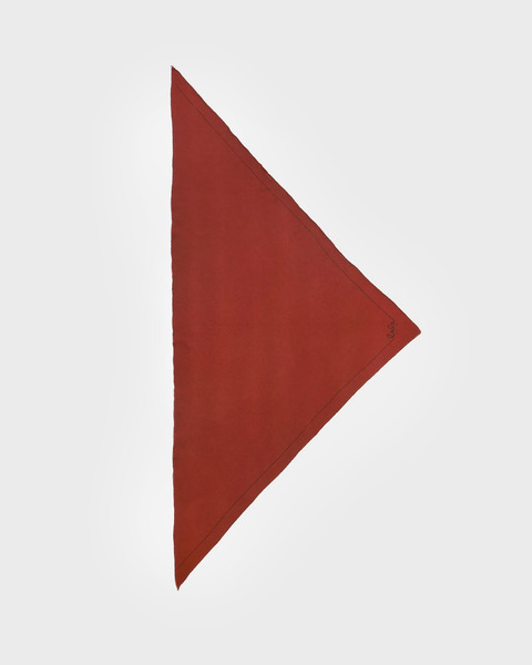 Cashmerehalsduk Triangle Solid M Röd M 1