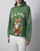 Found Hoodie Wildlife Embroidered Unisex Green XL