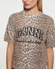 Ganni T-Shirt Graphic Wool Mix Leopard Leopard XS
