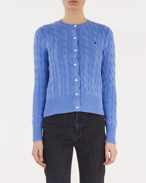 Long Sleeved Cardigan Blå 1