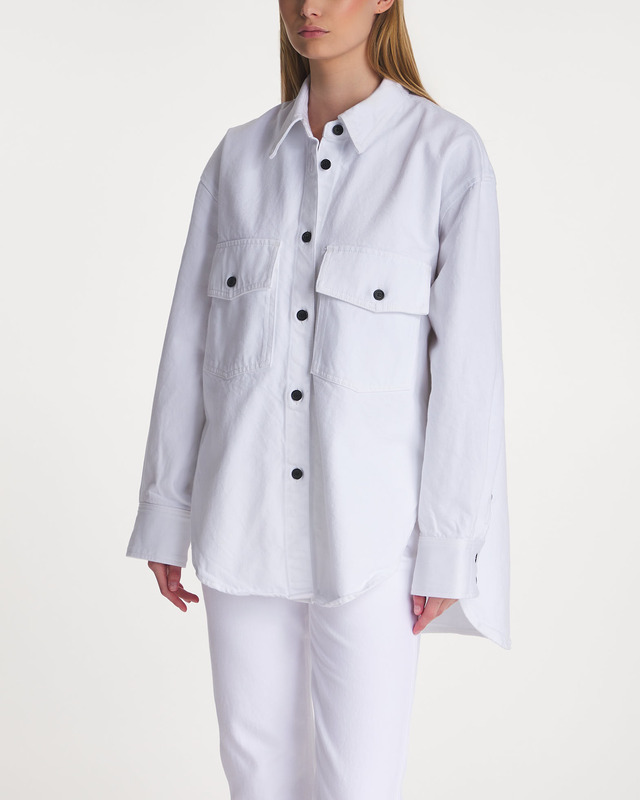 KHAITE Shirt Mahmet Top Denim White S