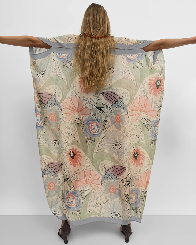 Rodebjer Caftan Agave Ducharne Coral M-L