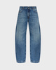 The Attico Bukse Jeans Back Buckle Strap Washed Blue 26