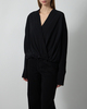 Sportmax Bluse Loose-Fit Pure Silk Black IT 44 (EUR M-L)