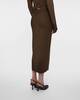 Acne Studios Skirt Fitted Ribbed Mud L