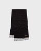 Acne Studios Fringe Wool Scarf Black ONESIZE