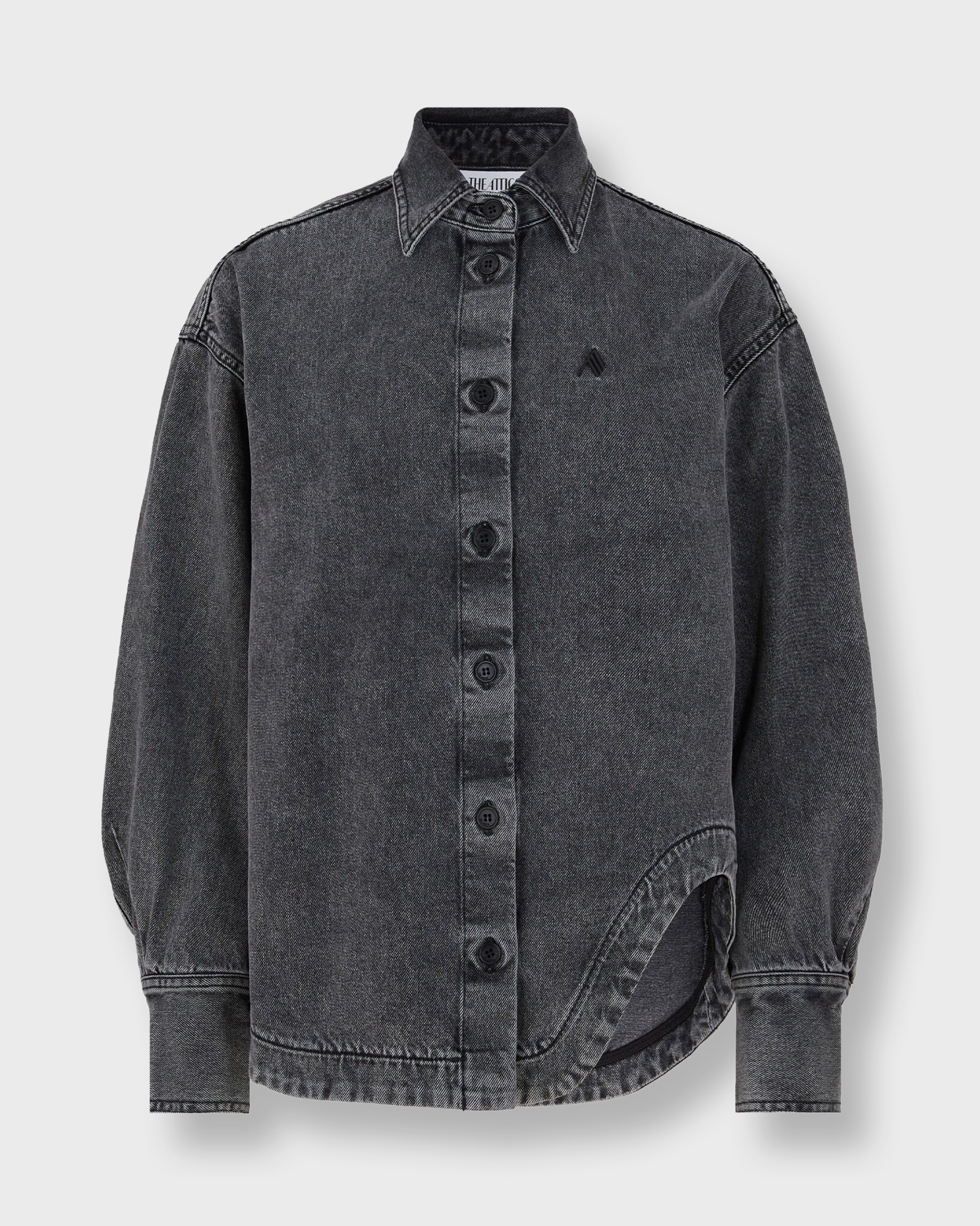 The Attico Women's Black Shirt Eliza Bomber It 38 (Eur 34)
