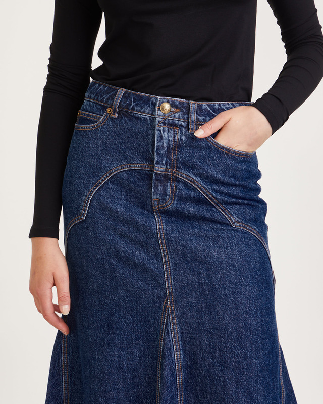 Zimmermann Skirt Luminosity Denim Maxi Saphire 1 (S-M)