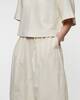 Dagmar Skirt Curved Pleated White 38