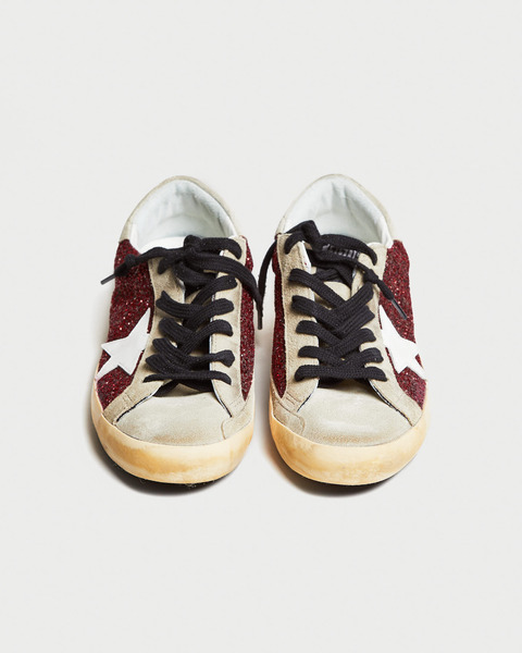 Sneakers Super-Star Glitter Bordeaux 2