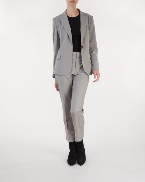 Emma Cropped Cool Wool Trouser Oyster 2