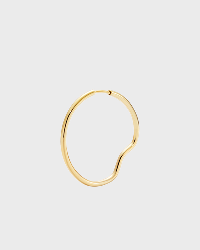 MARIA BLACK Earring Copenhagen 25 Hoop Gold ONESIZE